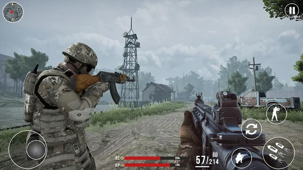 Modern Commando Warfare Combat [MOD: безлимитные боеприпасы и оружие] Screenshot 2