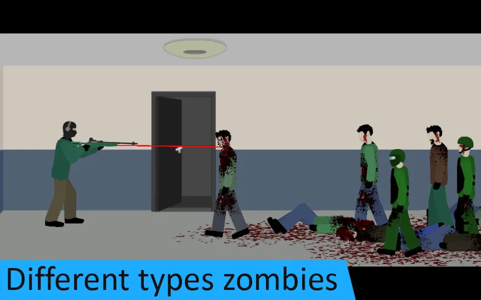 Flat Zombies: Defense&amp;Cleanup [MOD: безлимитные деньги и патроны] Screenshot 2