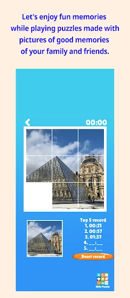 Slide Puzzle with your photo [MOD: без рекламы и все уровни открыты] Screenshot 1