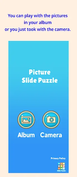 Slide Puzzle with your photo [MOD: без рекламы и все уровни открыты] Screenshot 2
