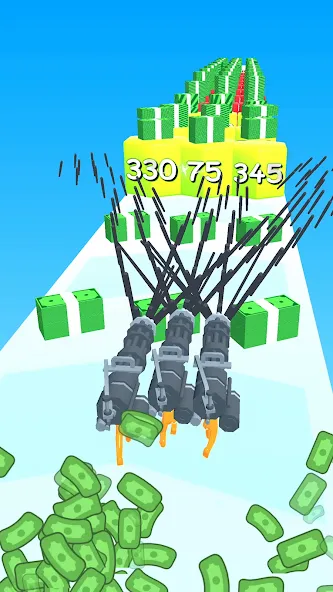 Gun Head Run [MOD: много денег и боеприпасов] Screenshot 2