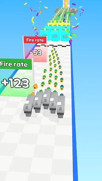 Merge Bullet [MOD: безлимитные деньги и усиленное оружие] Screenshot 2