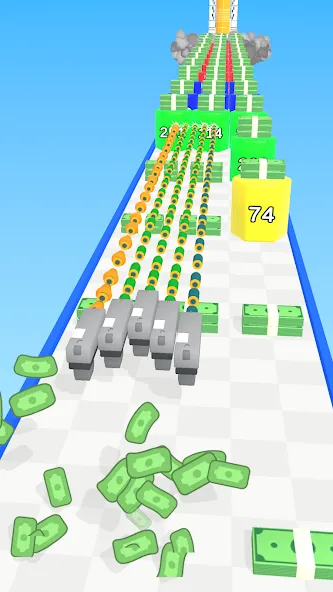 Merge Bullet [MOD: безлимитные деньги и усиленное оружие] Screenshot 4