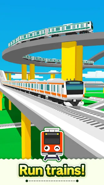 Train Go - Railway Simulator [MOD: безлимитные деньги и все поезда открыты] Screenshot 1