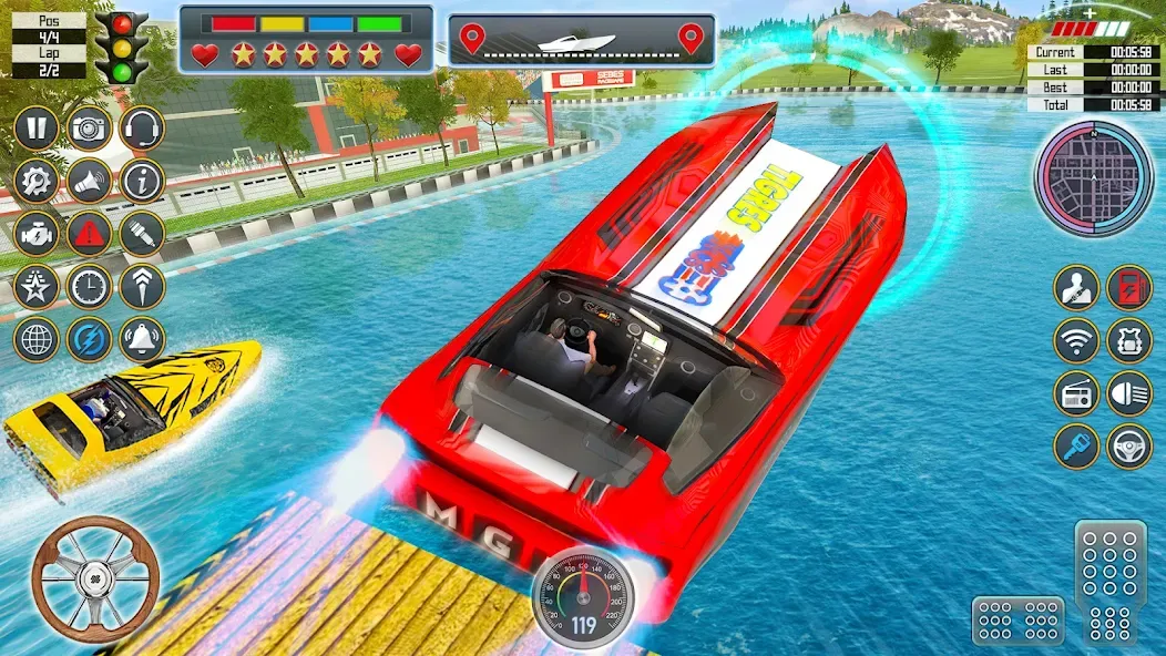 Speed Boat Racing: Boat games [MOD: безлимитные деньги и все лодки открыты] Screenshot 5