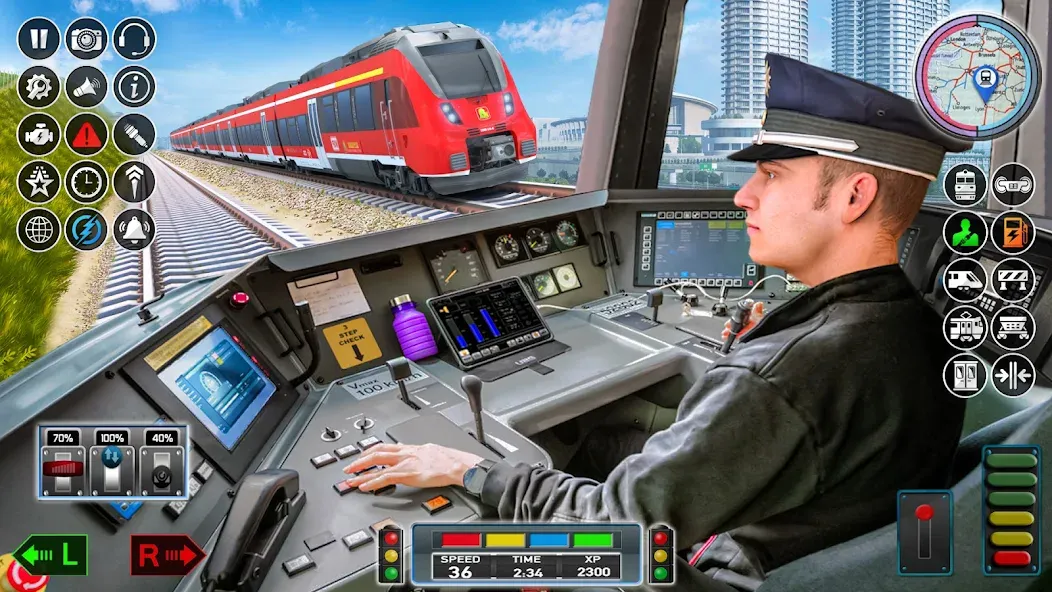 City Train Game 3d Train games [MOD: безлимитные деньги и топливо] Screenshot 2
