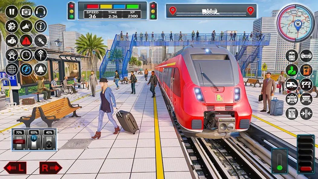 City Train Game 3d Train games [MOD: безлимитные деньги и топливо] Screenshot 5