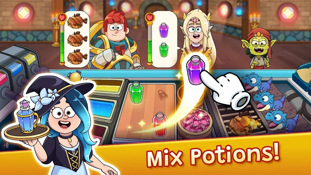 Potion Punch 2: Cooking Quest [MOD: безлимитные монеты и энергия] Screenshot 1