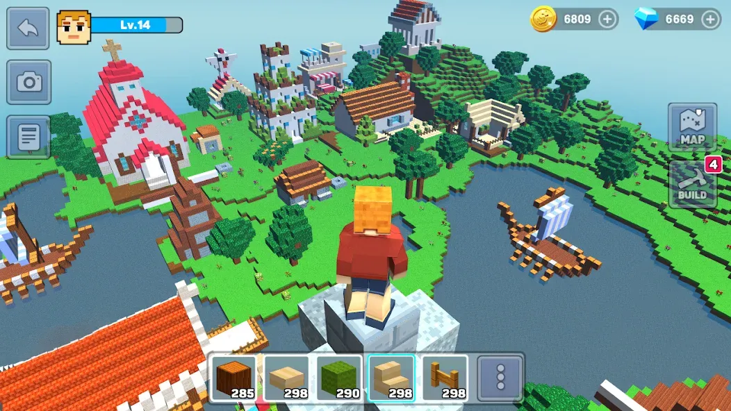 MiniCraft: Blocky Craft 2024 [MOD: бесконечные ресурсы и открытые возможности] Screenshot 1