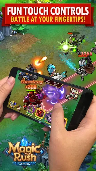 Magic Rush: Heroes [MOD: безлимитные ресурсы и усиленные герои] Screenshot 1