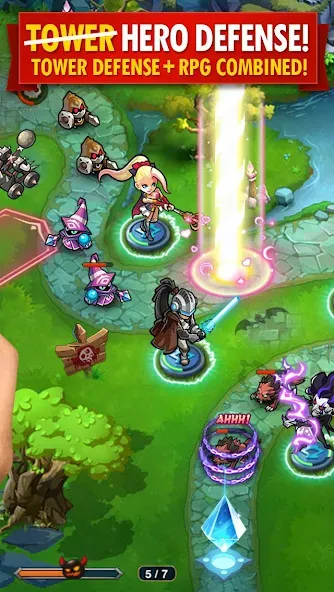 Magic Rush: Heroes [MOD: безлимитные ресурсы и усиленные герои] Screenshot 2