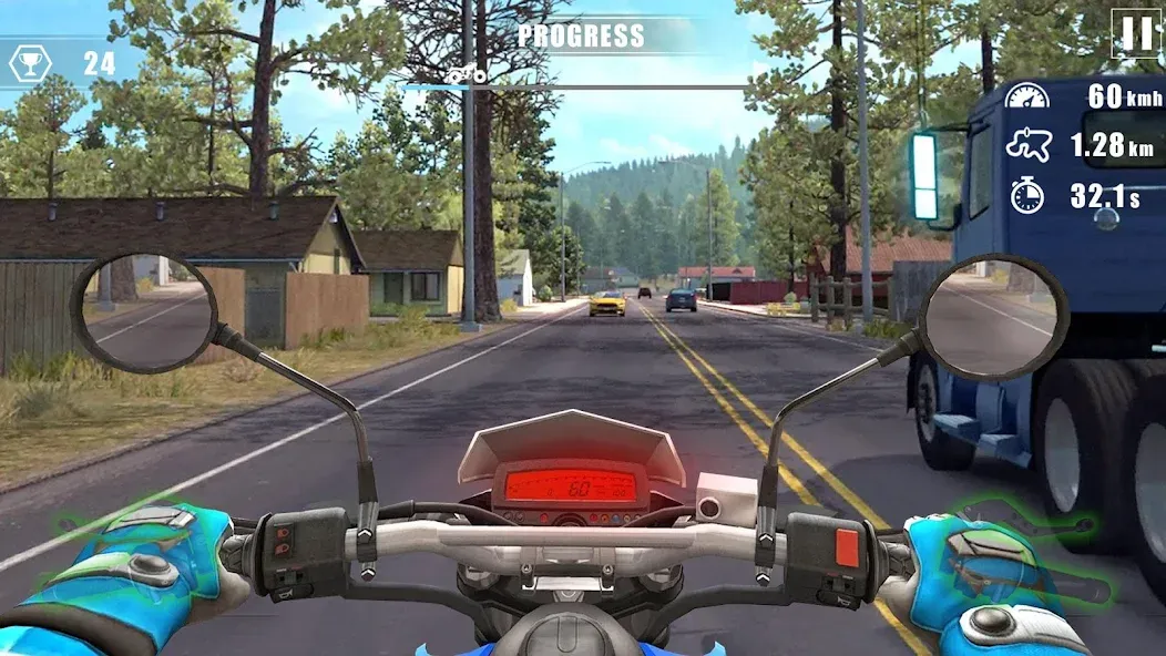 Moto Bike Race : Driving Car [MOD: безлимитные деньги и топливо] Screenshot 1