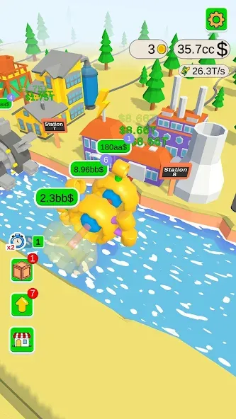 Water Power [MOD: безлимитная энергия и быстрый прогресс] Screenshot 2