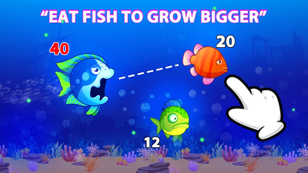 Eat Fish.IO : Fish Battle [MOD: без рекламы и много рыб] Screenshot 1