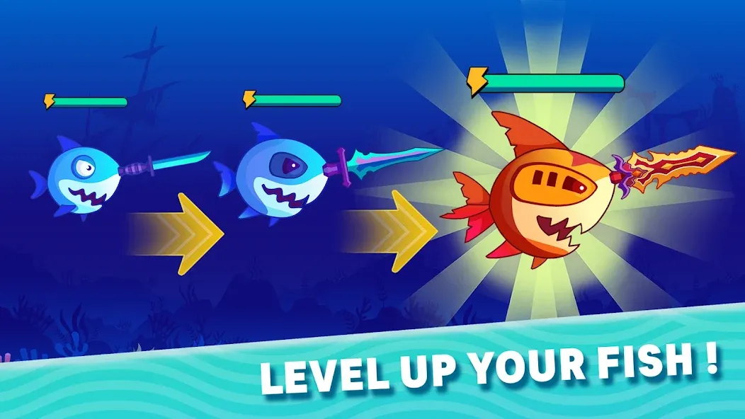 Sword Shark.io - Hungry Shark [MOD: много денег и алмазов] Screenshot 3