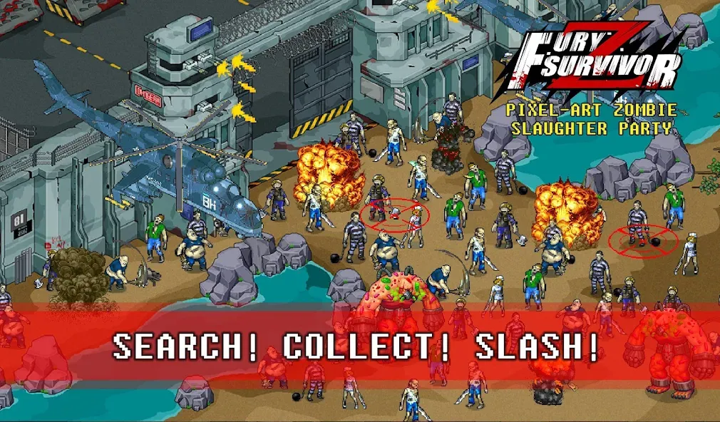 Fury Survivor: Pixel Z [MOD: безлимитные ресурсы и бессмертие] Screenshot 2