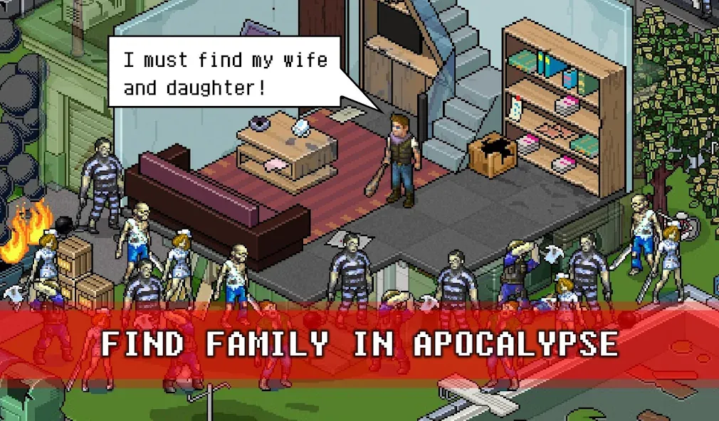 Fury Survivor: Pixel Z [MOD: безлимитные ресурсы и бессмертие] Screenshot 3