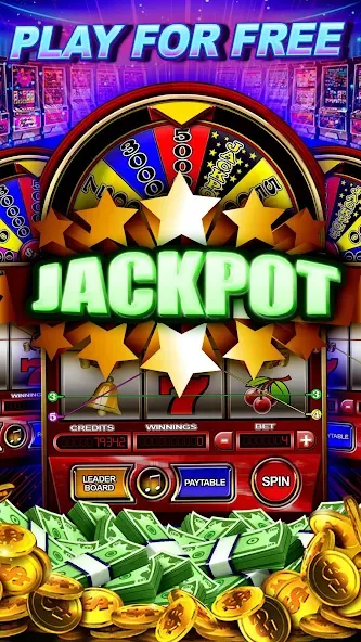 Money Wheel Slot Machine Game [MOD: безлимитные монеты и бонусы] Screenshot 2