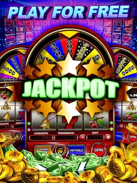 Money Wheel Slot Machine Game [MOD: безлимитные монеты и бонусы] Screenshot 4