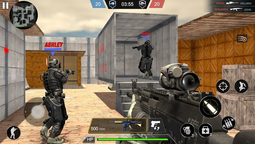 Army Commando Shooting Games [MOD: безлимитные патроны и усиленное оружие] Screenshot 2