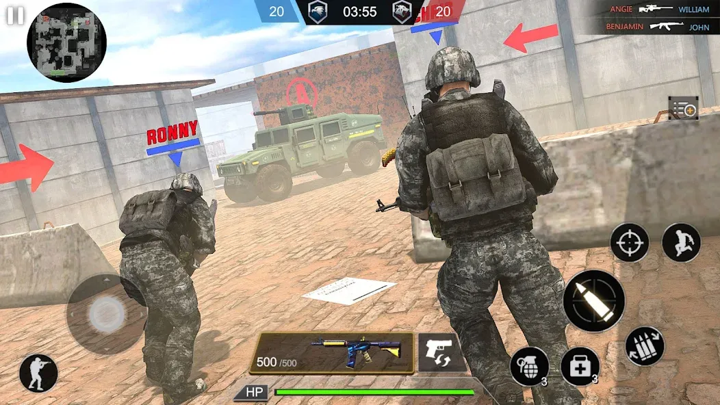 Army Commando Shooting Games [MOD: безлимитные патроны и усиленное оружие] Screenshot 3