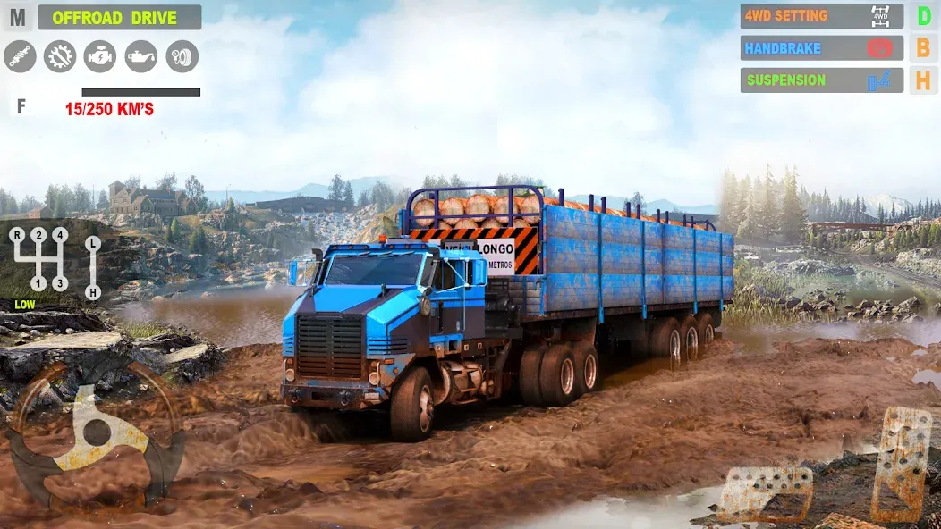 Offroad Mudrunner Games 3D [MOD: безлимитные деньги и топливо] Screenshot 2