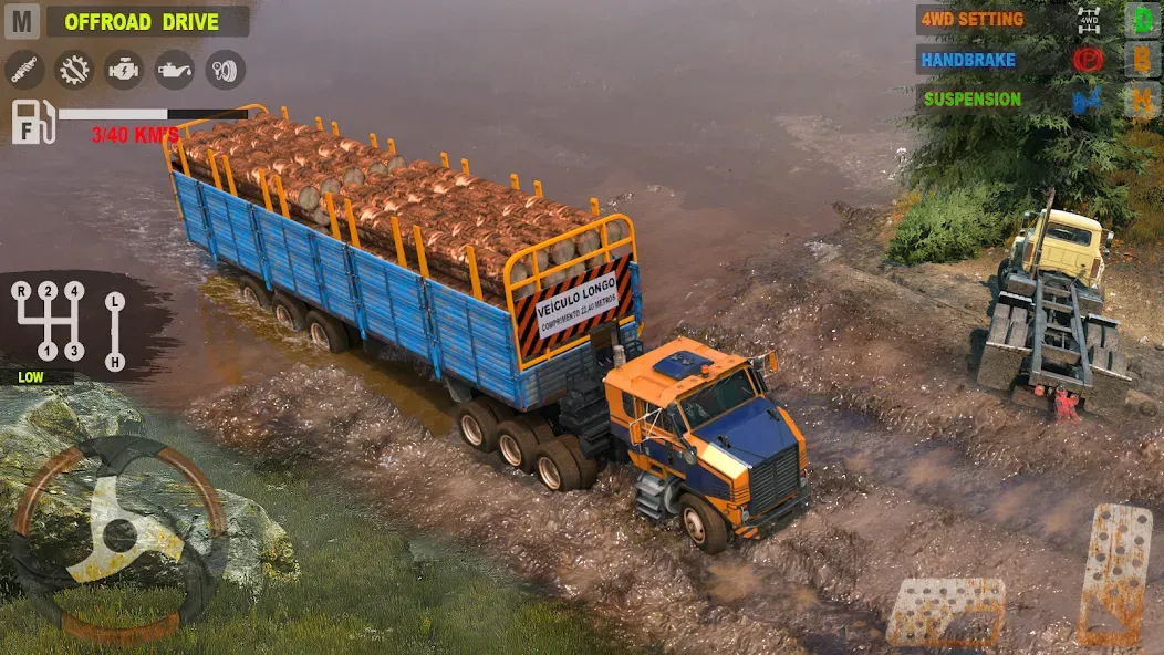 Offroad Mudrunner Games 3D [MOD: безлимитные деньги и топливо] Screenshot 3