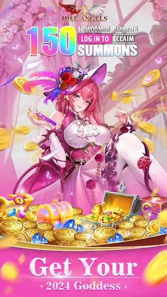 Idle Angels: Goddess' Warfare [MOD: безлимитные ресурсы и усиленные героини] Screenshot 1