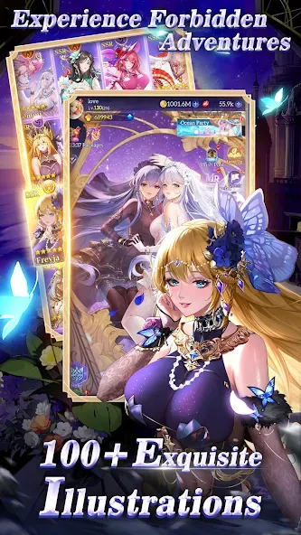 Idle Angels: Goddess' Warfare [MOD: безлимитные ресурсы и усиленные героини] Screenshot 2
