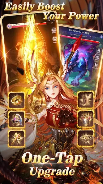 Idle Angels: Goddess' Warfare [MOD: безлимитные ресурсы и усиленные героини] Screenshot 3
