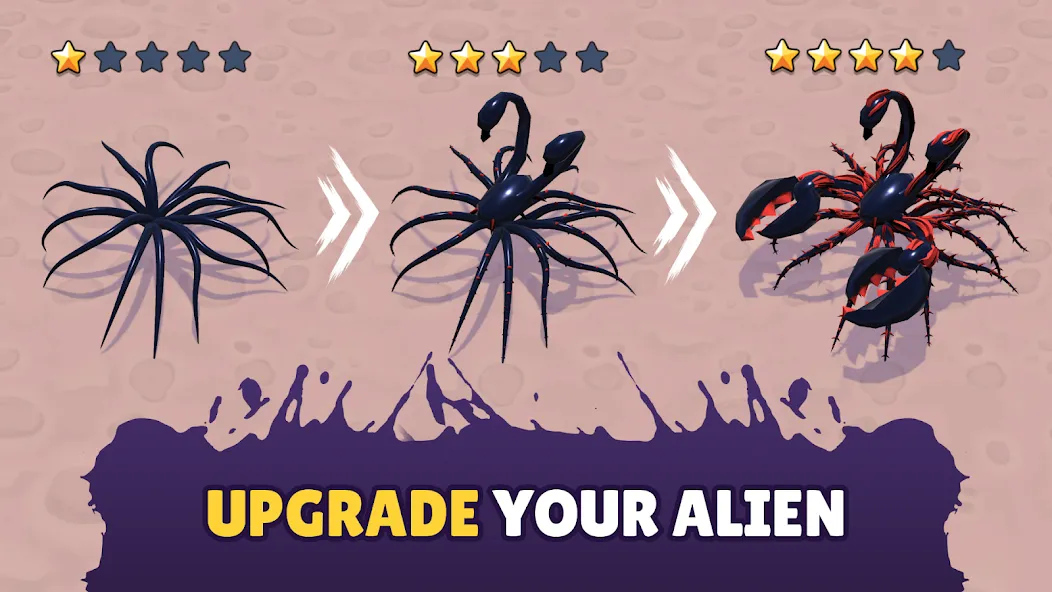 Alien Invasion: RPG Idle Space [MOD: безлимитные ресурсы и мощное оружие] Screenshot 5