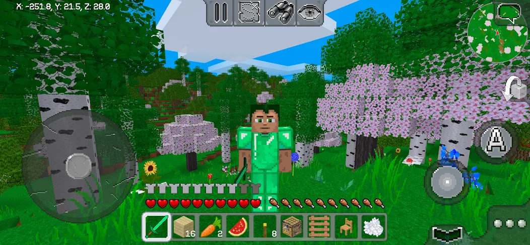 MultiCraft — Build and Mine! [MOD: безлимитные ресурсы и всё открыто] Screenshot 1