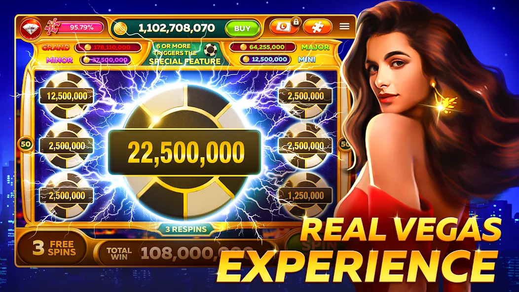 Infinity Slots - Casino Games [MOD: безлимитные монеты и бонусы] Screenshot 1