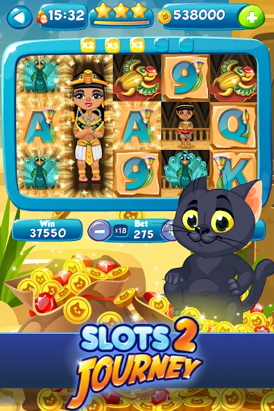 Slots Journey 2: Vegas Casino [MOD: безлимитные монеты и бонусы] Screenshot 1