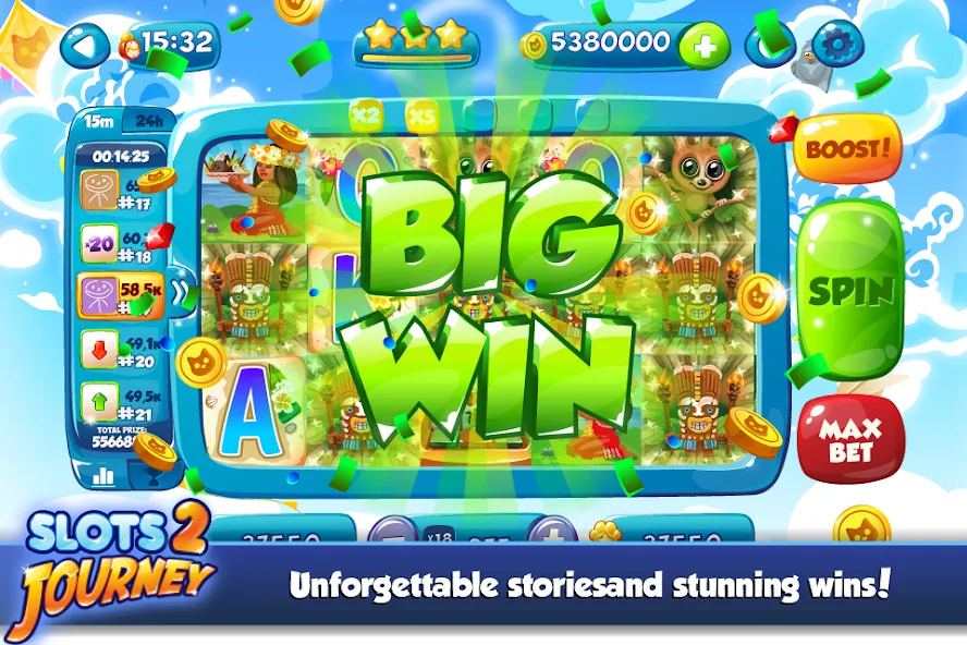 Slots Journey 2: Vegas Casino [MOD: безлимитные монеты и бонусы] Screenshot 4