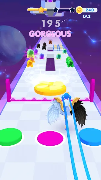 Dancing Hair [MOD: разблокированы все уровни и скины] Screenshot 4