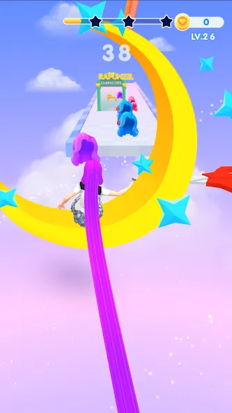 Dancing Hair [MOD: разблокированы все уровни и скины] Screenshot 5
