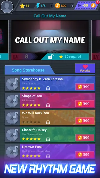 Tap Tap Music-Pop Songs [MOD: все песни разблокированы] Screenshot 1