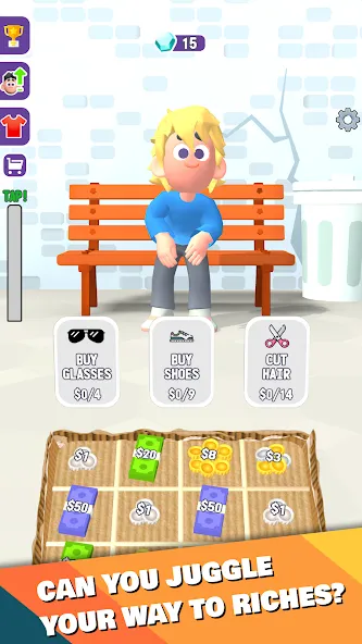 Street Life: Merge Tap Clicker [MOD: безлимитные деньги и энергия] Screenshot 2