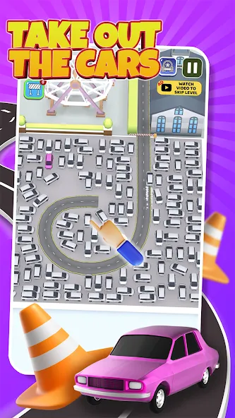 Parking Jam: Car Parking Games [MOD: без рекламы и все уровни открыты] Screenshot 5
