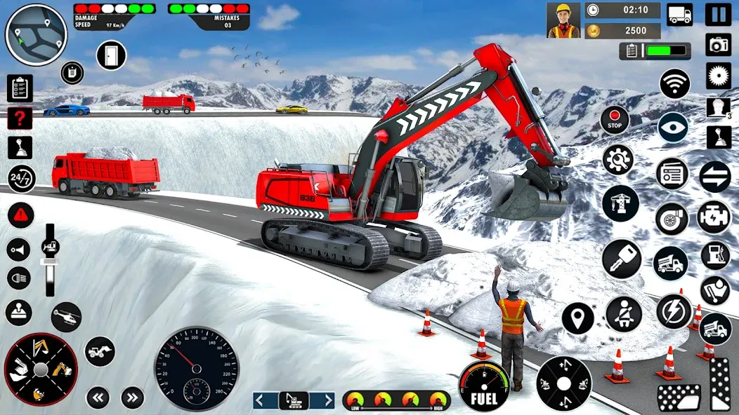 Excavator Simulator Crane Game [MOD: безлимитные деньги и топливо] Screenshot 2