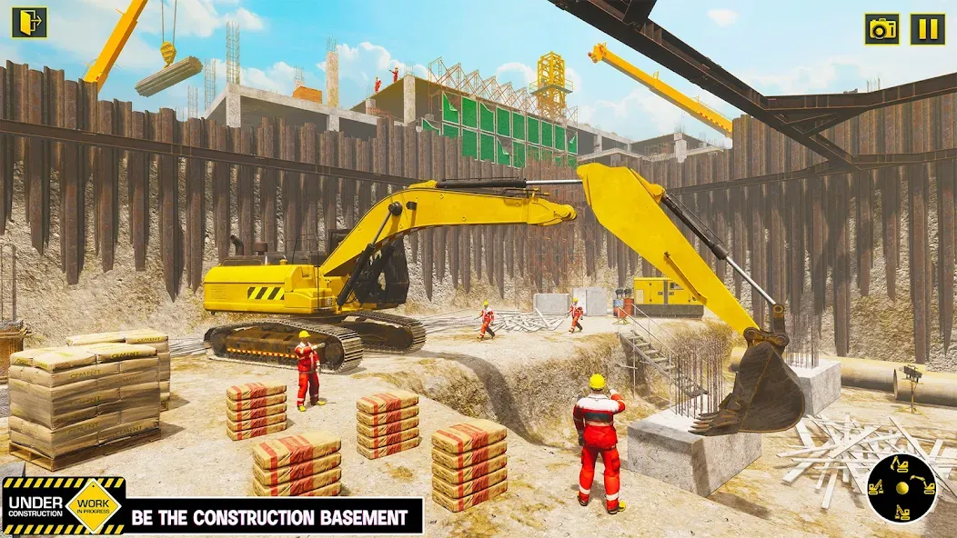 Excavator Simulator Crane Game [MOD: безлимитные деньги и топливо] Screenshot 3