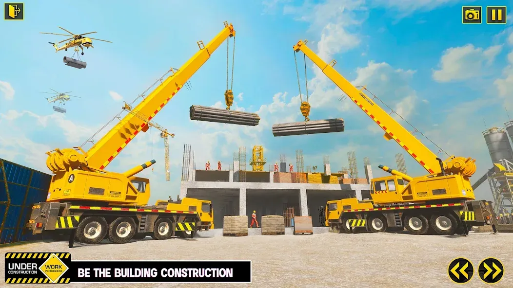Excavator Simulator Crane Game [MOD: безлимитные деньги и топливо] Screenshot 4