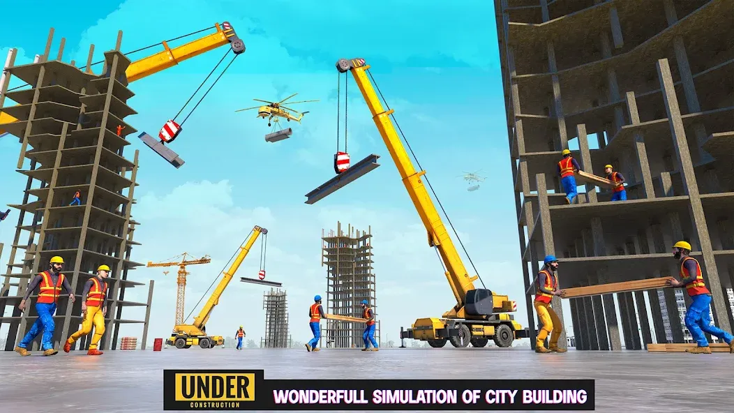 Excavator Simulator Crane Game [MOD: безлимитные деньги и топливо] Screenshot 5