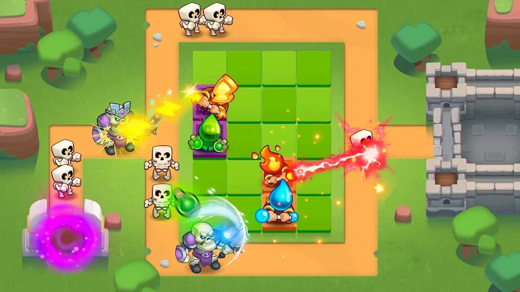 Rush Royale: Tower Defense TD [MOD: безлимитные ресурсы и усиленные башни] Screenshot 1