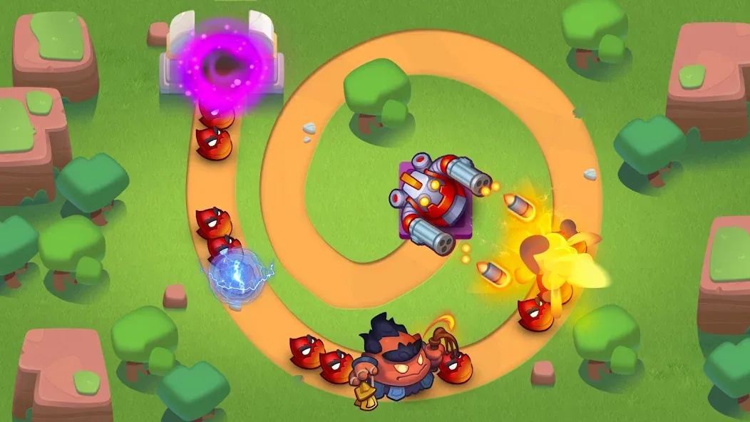 Rush Royale: Tower Defense TD [MOD: безлимитные ресурсы и усиленные башни] Screenshot 5
