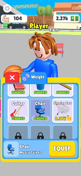Lifting Hero [MOD: много силы и быстрый прогресс] Screenshot 2