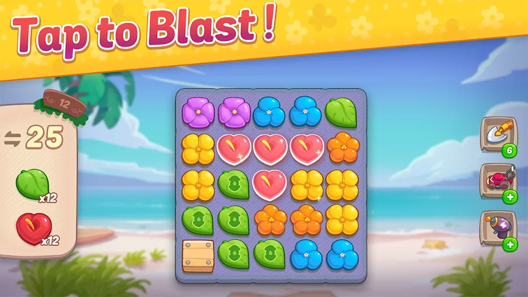 Ohana Island: Blast &amp; Build [MOD: безлимитные деньги и бустеры] Screenshot 5