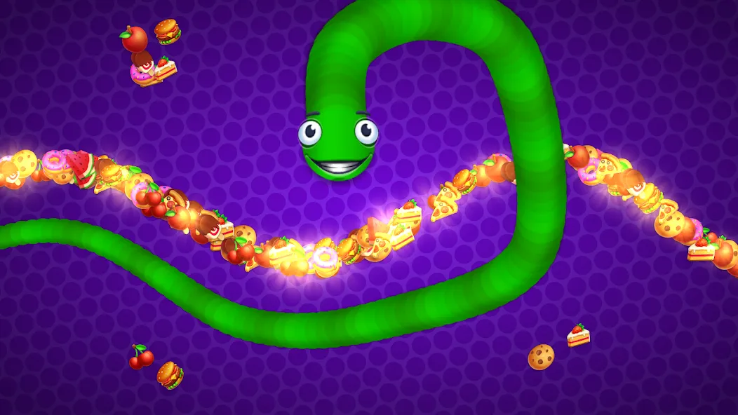 Snake vs Worms: Fun .io Zone [MOD: без рекламы и много монет] Screenshot 5