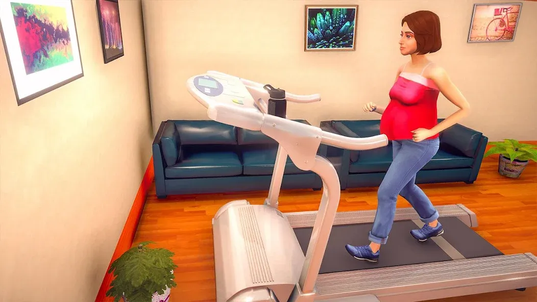 Virtual Pregnant Mom Baby Care [MOD: безлимитные деньги и всё открыто] Screenshot 3